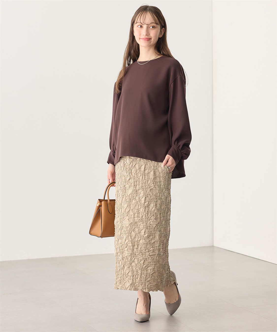 Rosemadame ふくれシャーリングスカート（マタニティ～産後）妊婦服 産前・産後対応_sub_22