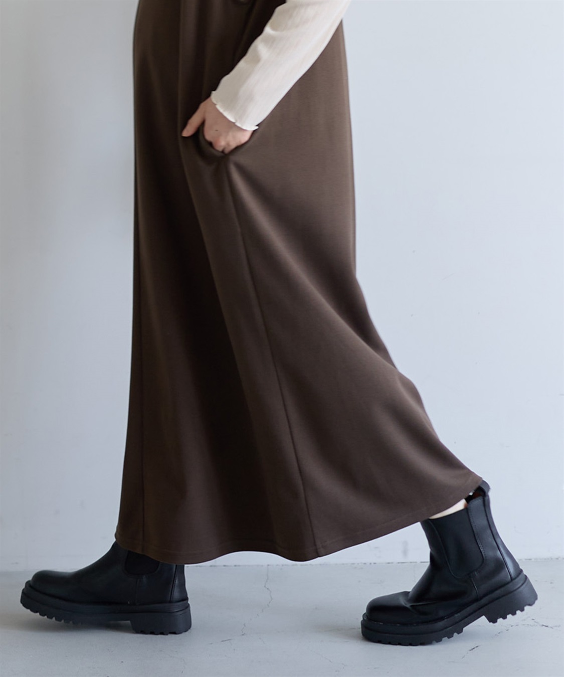 Rosemadame メロウリブカットソー×ニットカルゼジャンパースカート_sub_17