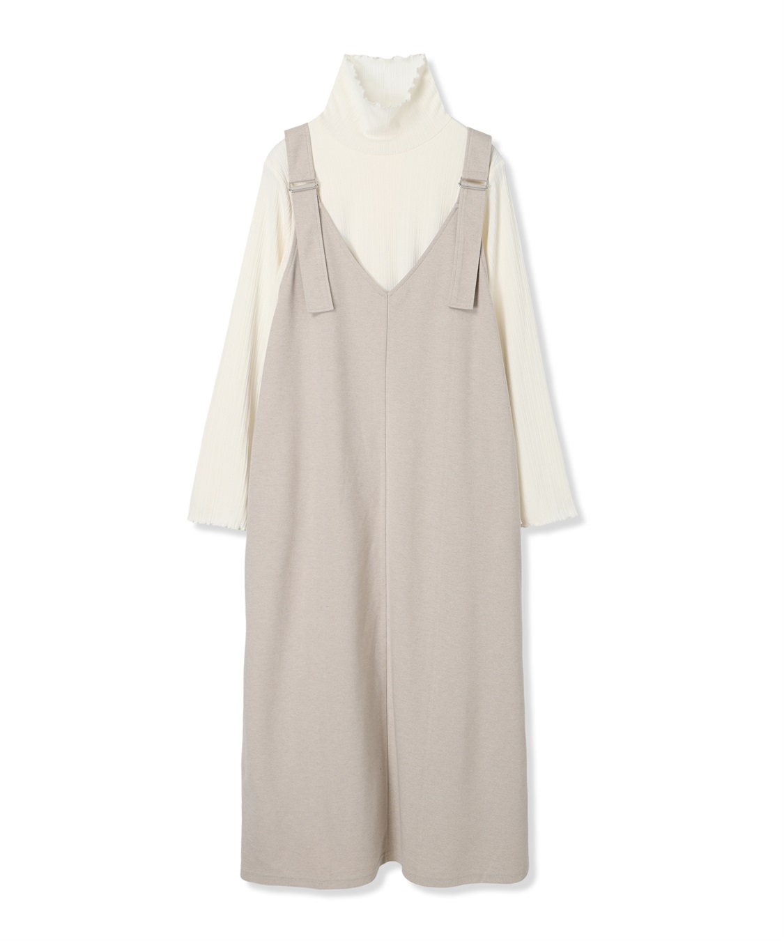 Rosemadame メロウリブカットソー×ニットカルゼジャンパースカート_sub_19