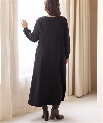 Rosemadame ダンボールフレアワンピース(マタニティ&授乳服）授乳口付き 授乳楽々 妊婦服 産前・産後対応_subthumb_9