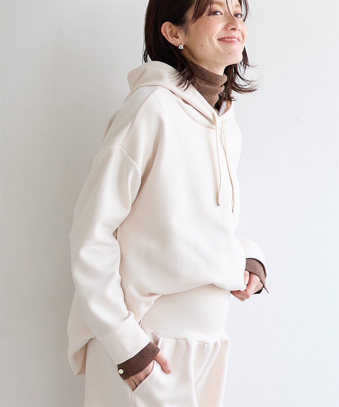 Rosemadame ダンボールパーカートップス(マタニティ&授乳服）授乳口付き 授乳楽々 妊婦服 産前・産後対応_sub_3