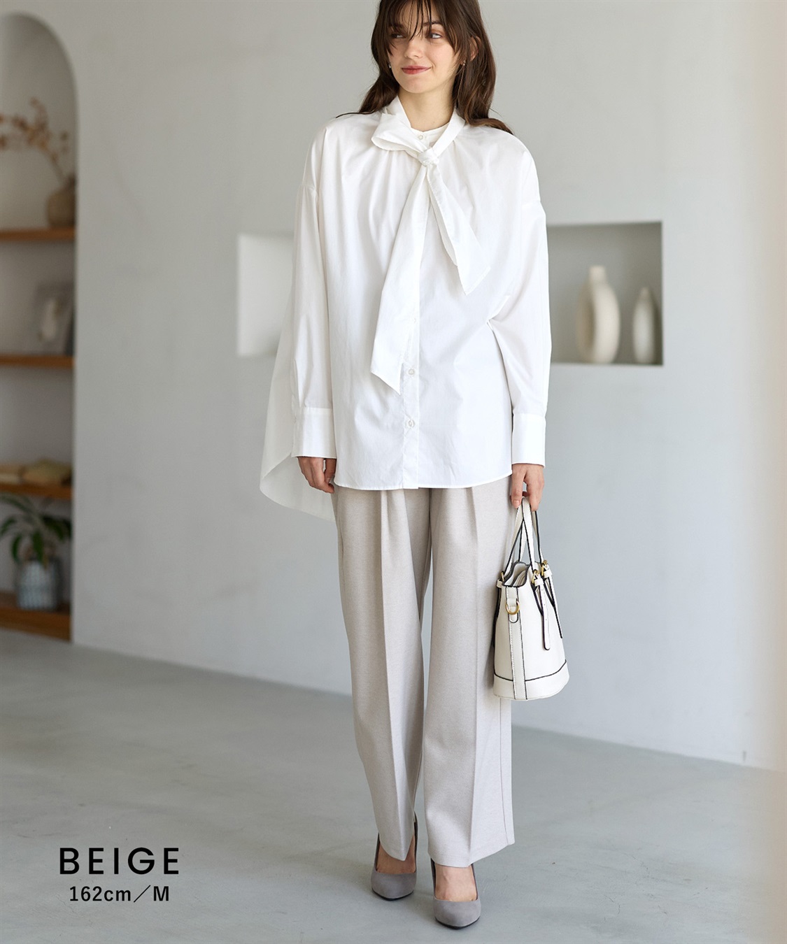 Rosemadame ニットツイル起毛セミワイドパンツ（マタニティ～産後）妊婦服 産前・産後対応_sub_9