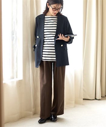 Rosemadame ニットツイル起毛セミワイドパンツ（マタニティ～産後）妊婦服 産前・産後対応_subthumb_17