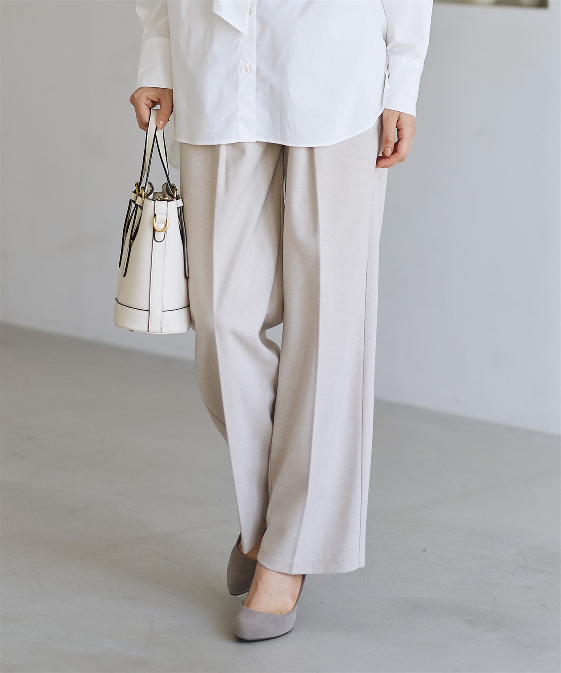 Rosemadame ニットツイル起毛セミワイドパンツ（マタニティ～産後）妊婦服 産前・産後対応_sub_19