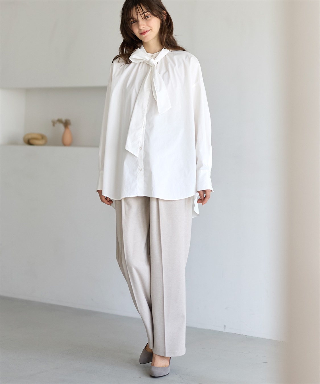 Rosemadame ニットツイル起毛セミワイドパンツ（マタニティ～産後）妊婦服 産前・産後対応_sub_21