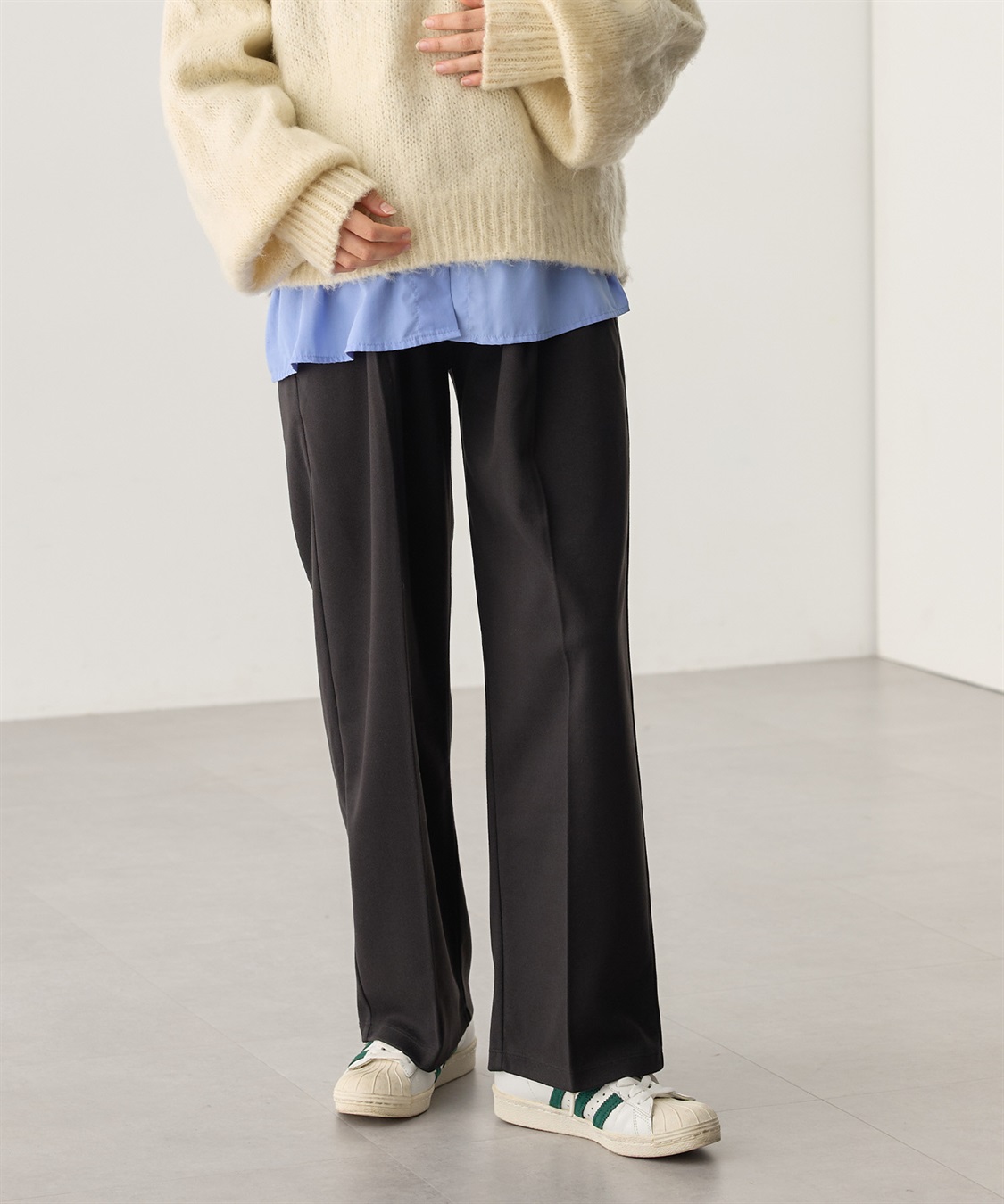 Rosemadame ニットツイル起毛セミワイドパンツ（マタニティ～産後）妊婦服 産前・産後対応_sub_24