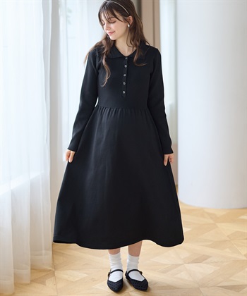 Rosemadame ポロニットワンピース(マタニティ&授乳服）授乳口付き 授乳楽々 妊婦服 産前・産後対応_subthumb_6