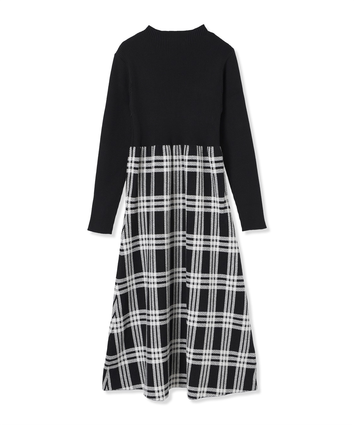 Rosemadame チェック柄切替ニットワンピース(マタニティ&授乳服）授乳口付き 授乳楽々 妊婦服 産前・産後対応_sub_23