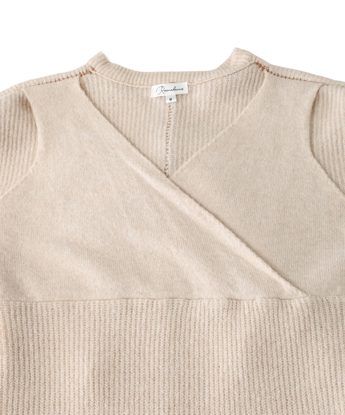 Rosemadame 配色ステッチニットワンピース(マタニティ&授乳服）授乳口付き 授乳楽々 妊婦服 産前・産後対応_sub_21