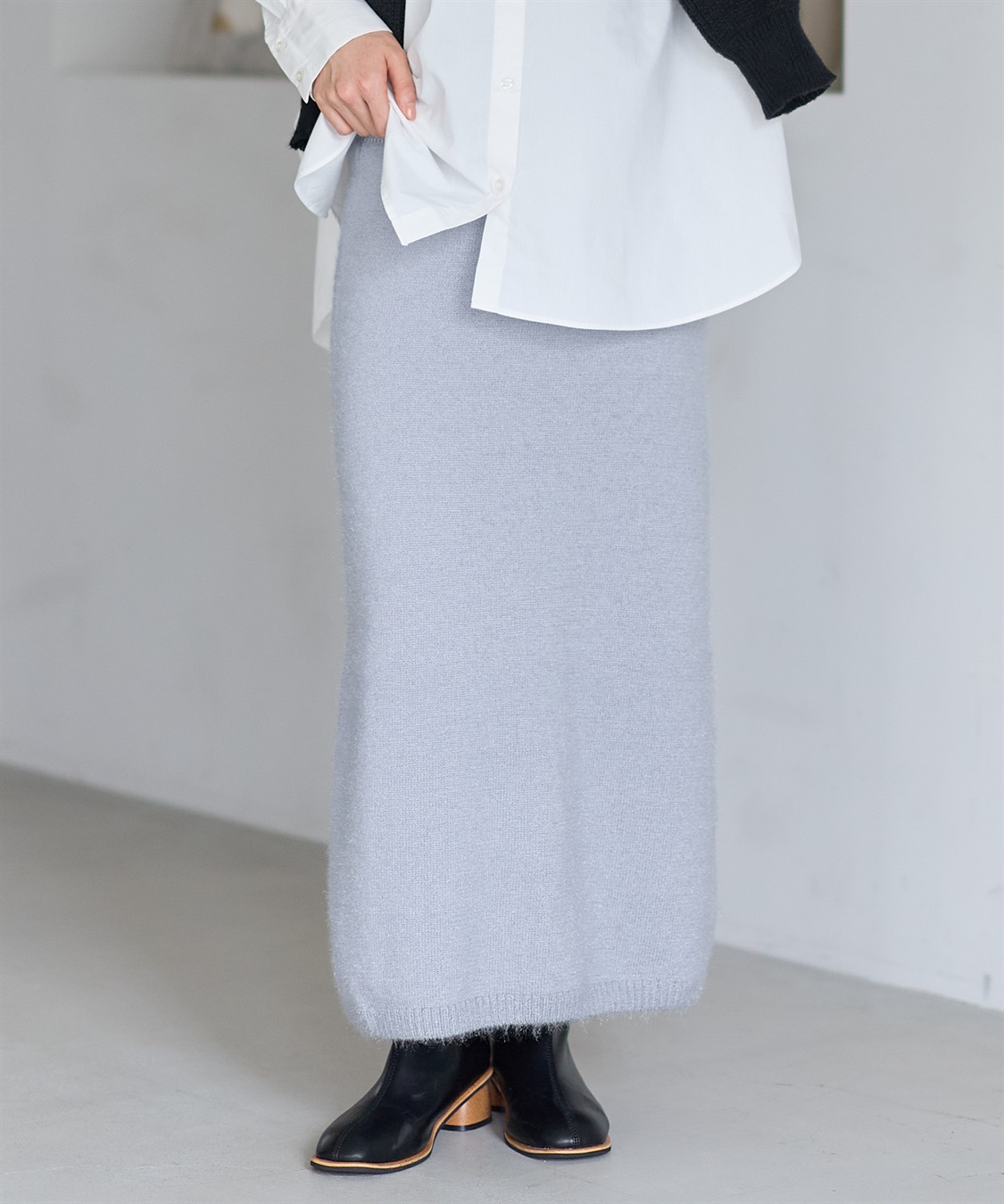 Rosemadame 微シャギーニットスカート（マタニティ～産後）妊婦服 産前・産後対応_sub_15