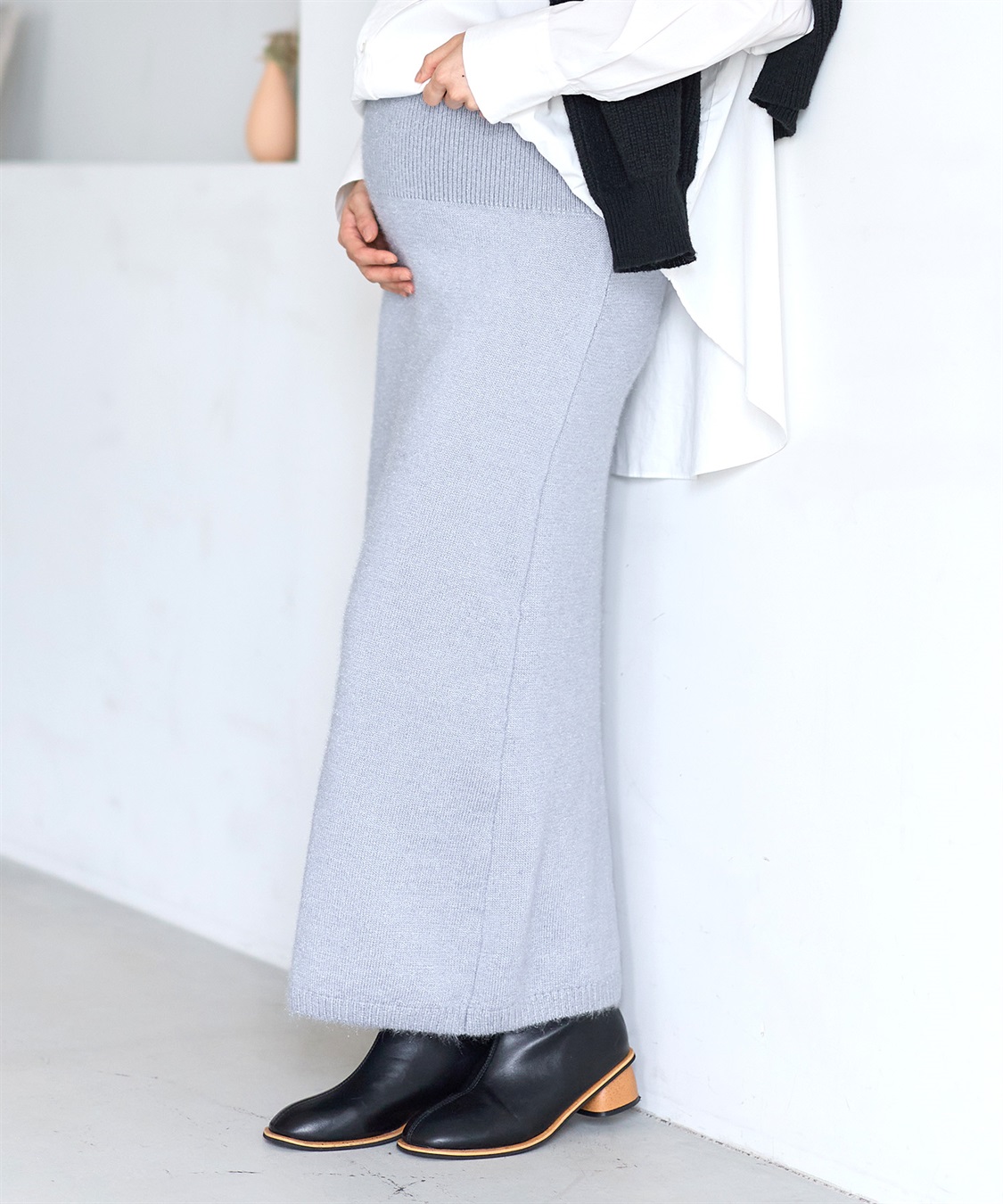 Rosemadame 微シャギーニットスカート（マタニティ～産後）妊婦服 産前・産後対応_sub_16