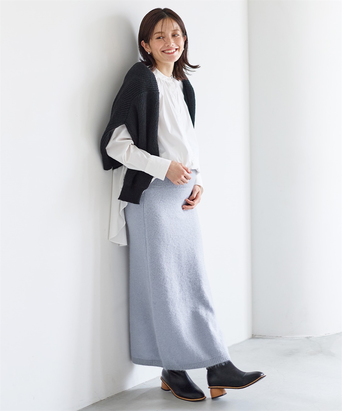 Rosemadame 微シャギーニットスカート（マタニティ～産後）妊婦服 産前・産後対応_sub_17