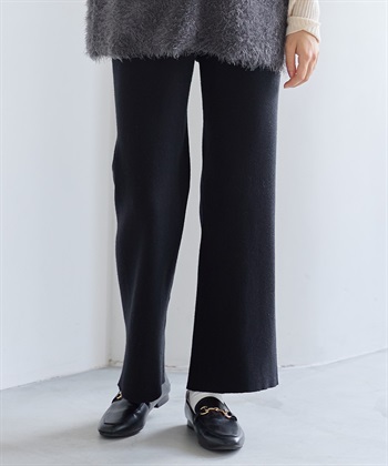 Rosemadame すっきりシルエットニットパンツ（マタニティ～産後）妊婦服 産前・産後対応・ウエスト調節紐付き_subthumb_1