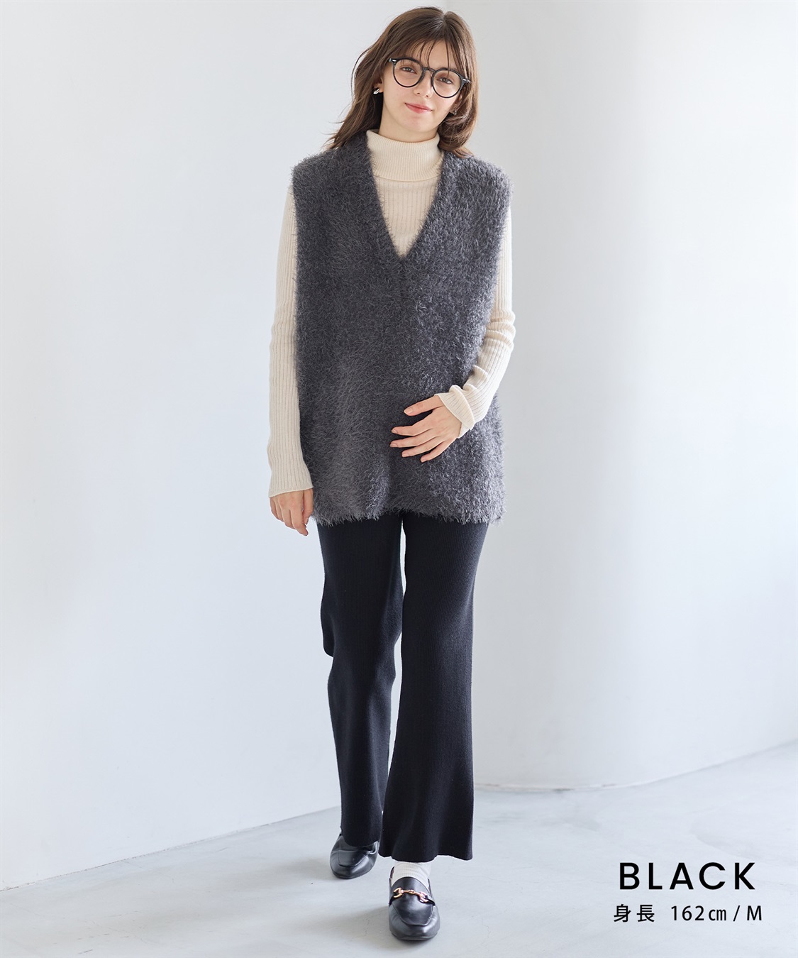 Rosemadame すっきりシルエットニットパンツ（マタニティ～産後）妊婦服 産前・産後対応・ウエスト調節紐付き_sub_7