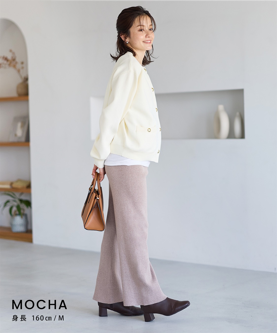 Rosemadame すっきりシルエットニットパンツ（マタニティ～産後）妊婦服 産前・産後対応・ウエスト調節紐付き_sub_11