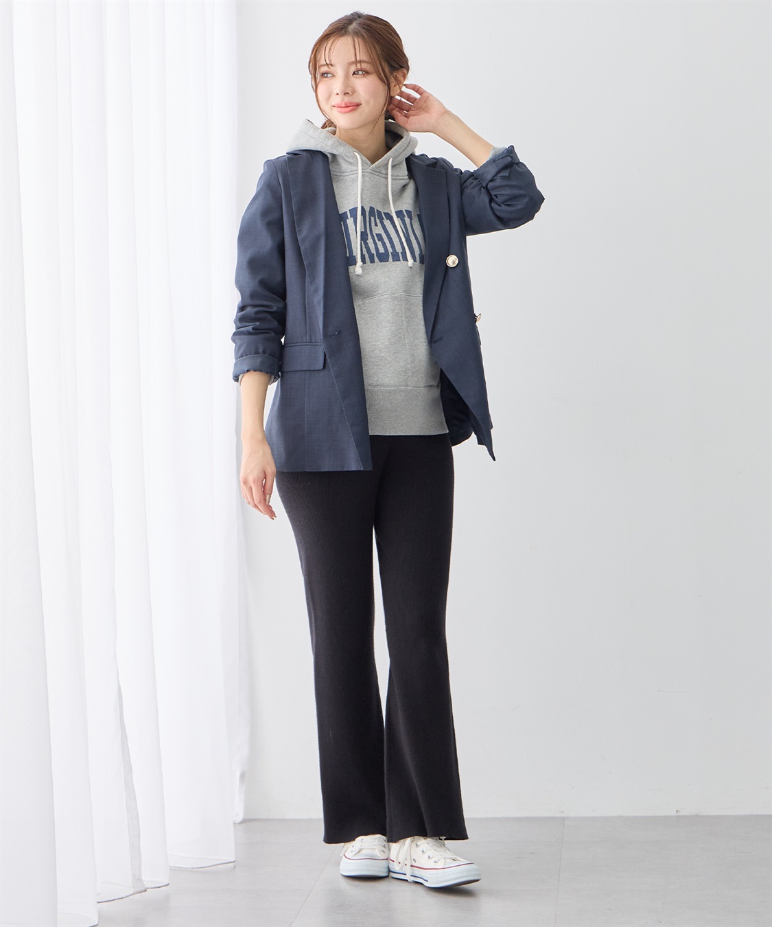 Rosemadame すっきりシルエットニットパンツ（マタニティ～産後）妊婦服 産前・産後対応・ウエスト調節紐付き_sub_18