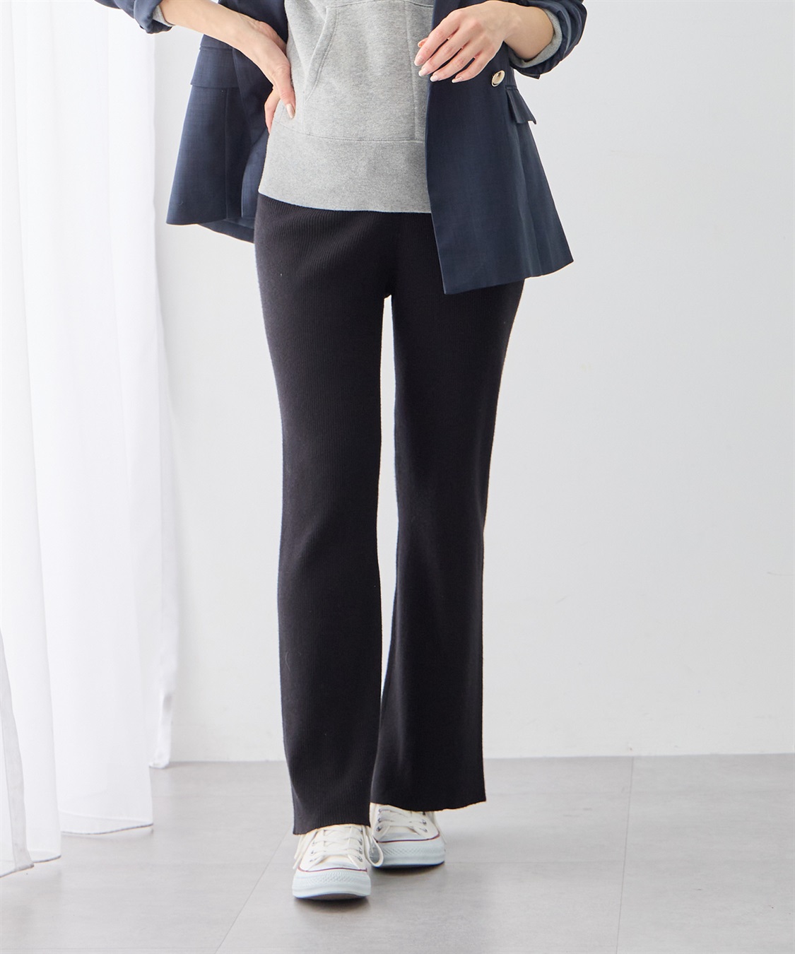 Rosemadame すっきりシルエットニットパンツ（マタニティ～産後）妊婦服 産前・産後対応・ウエスト調節紐付き_sub_19