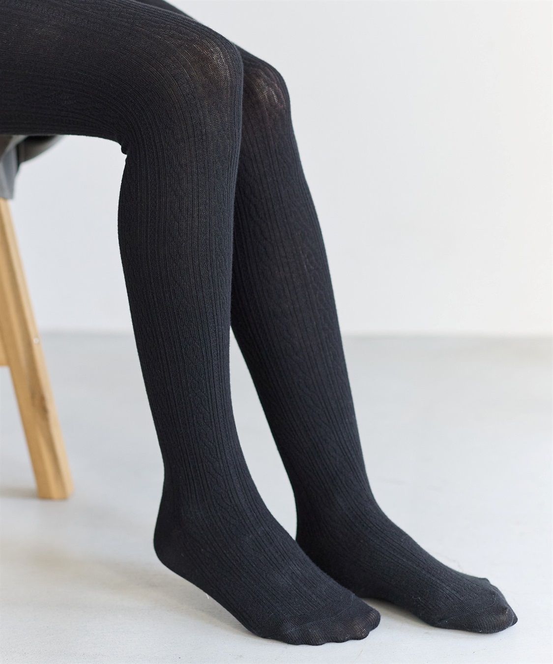 Rosemadame ウエスト楽ちんケーブルニットマタニティタイツ_sub_12