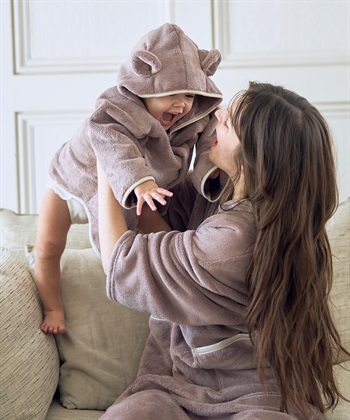 Rosemadame 親子バスローブ３点セット マタニティ バスローブ セット 親子 ギフト プレゼント 出産祝い トート付き 出産準備 ベビー バスローブワンピ お風呂 入浴 ペアルック バスタイム 男の子 女の子 バス_subthumb_2