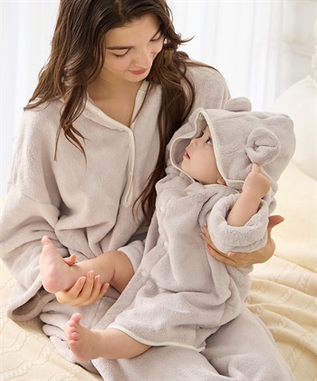 Rosemadame 親子バスローブ３点セット マタニティ バスローブ セット 親子 ギフト プレゼント 出産祝い トート付き 出産準備 ベビー バスローブワンピ お風呂 入浴 ペアルック バスタイム 男の子 女の子 バス_subthumb_8