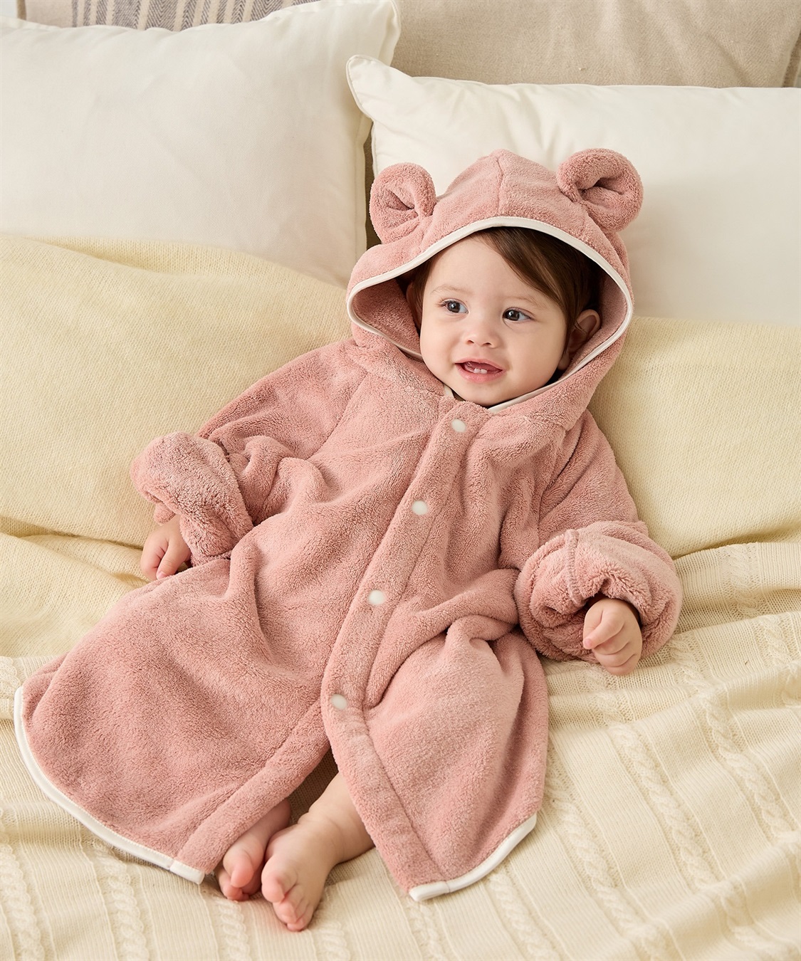 Rosemadame 親子バスローブ３点セット マタニティ バスローブ セット 親子 ギフト プレゼント 出産祝い トート付き 出産準備 ベビー バスローブワンピ お風呂 入浴 ペアルック バスタイム 男の子 女の子 バス_sub_16