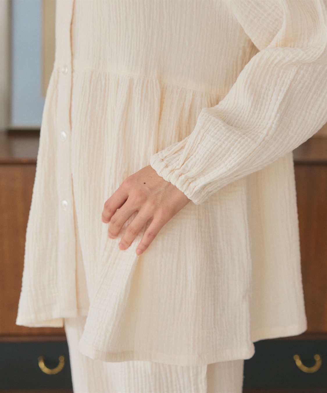 Life Style by cross marche 【LAFUKU/ラフク】ゆったり柔らかダブルガーゼパジャマ綿100％《上下セット》_sub_16