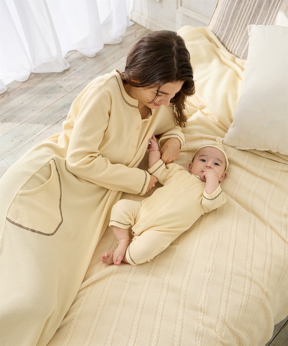 Rosemadame 【親子でお揃い】ワッフルパジャマ_sub_10