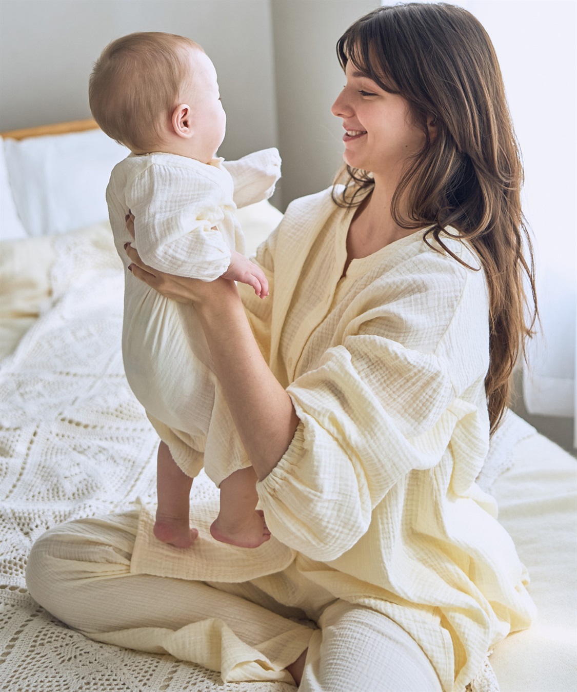 Rosemadame 【親子でお揃い】Ｗガーゼベビー退院着_sub_1