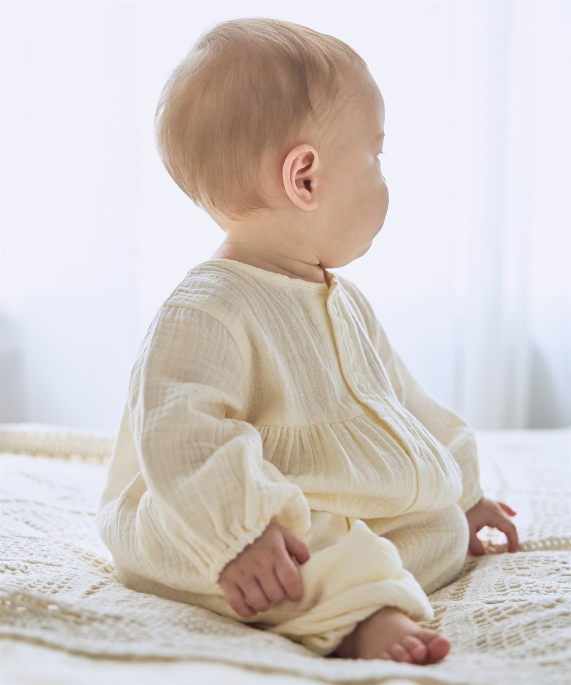 Rosemadame 【親子でお揃い】Ｗガーゼベビー退院着_sub_8