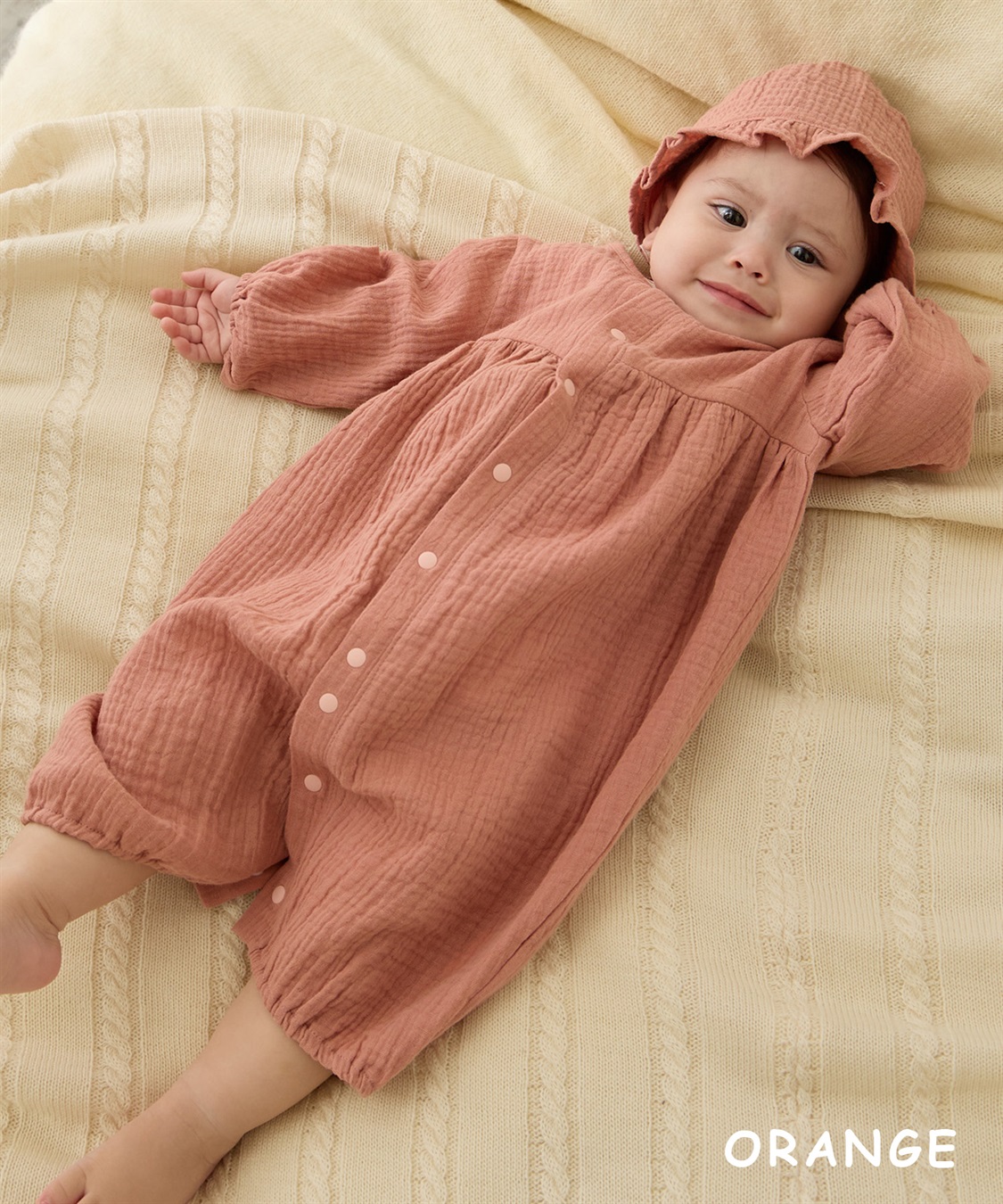 Rosemadame 【親子でお揃い】Ｗガーゼベビー退院着_sub_9