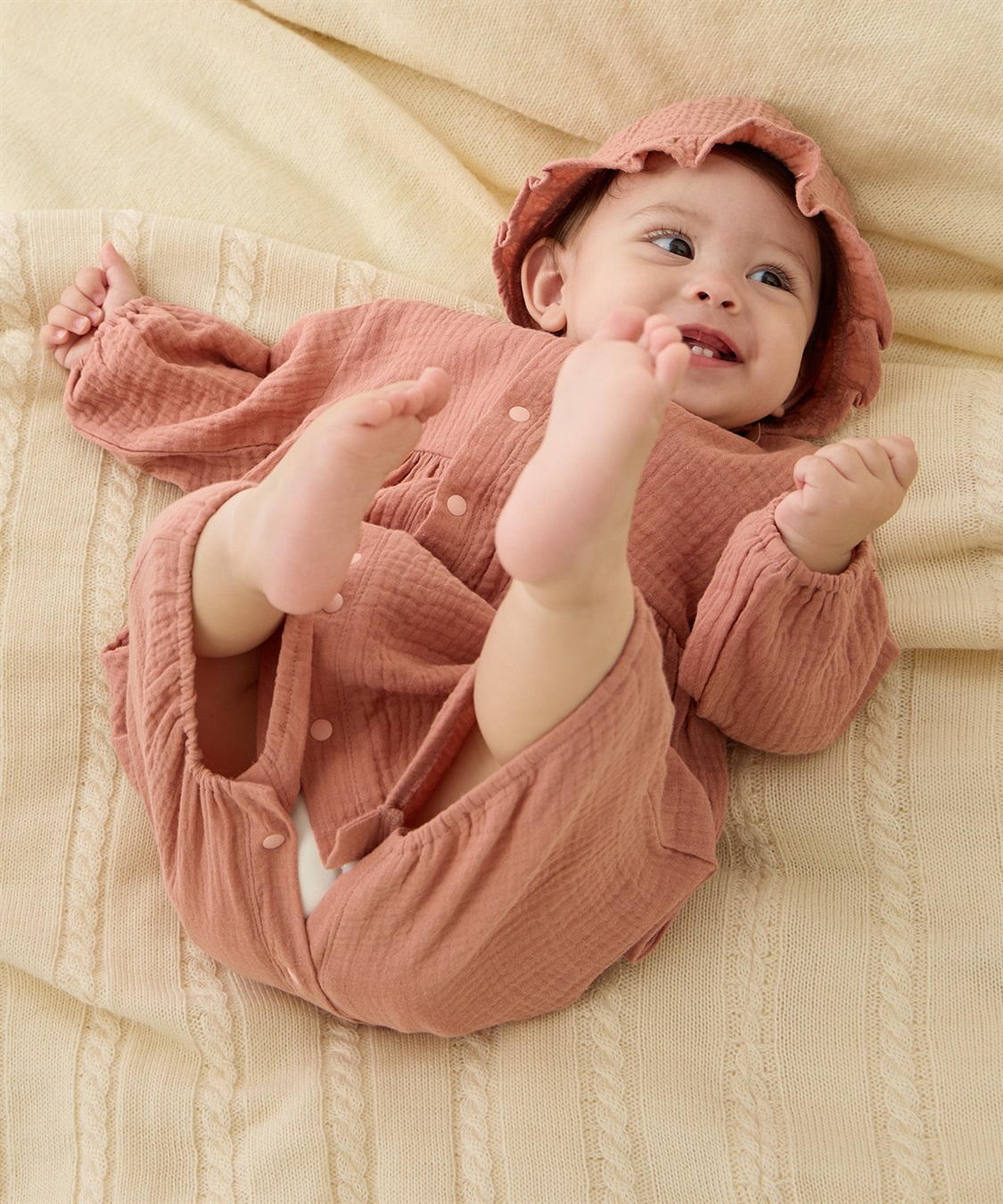 Rosemadame 【親子でお揃い】Ｗガーゼベビー退院着_sub_10