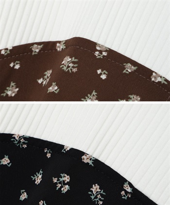 Rosemadame 小花柄ベア切替ワンピース（マタニティ/授乳服）授乳口付き 授乳楽々 妊婦服 産前・産後対応_subthumb_8