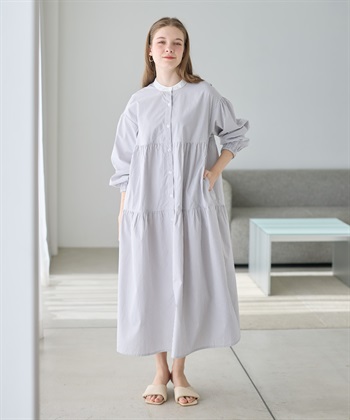 Rosemadame ストライプティアードワンピース（マタニティ/授乳服）授乳口付き 授乳楽々 妊婦服 産前・産後対応_subthumb_11