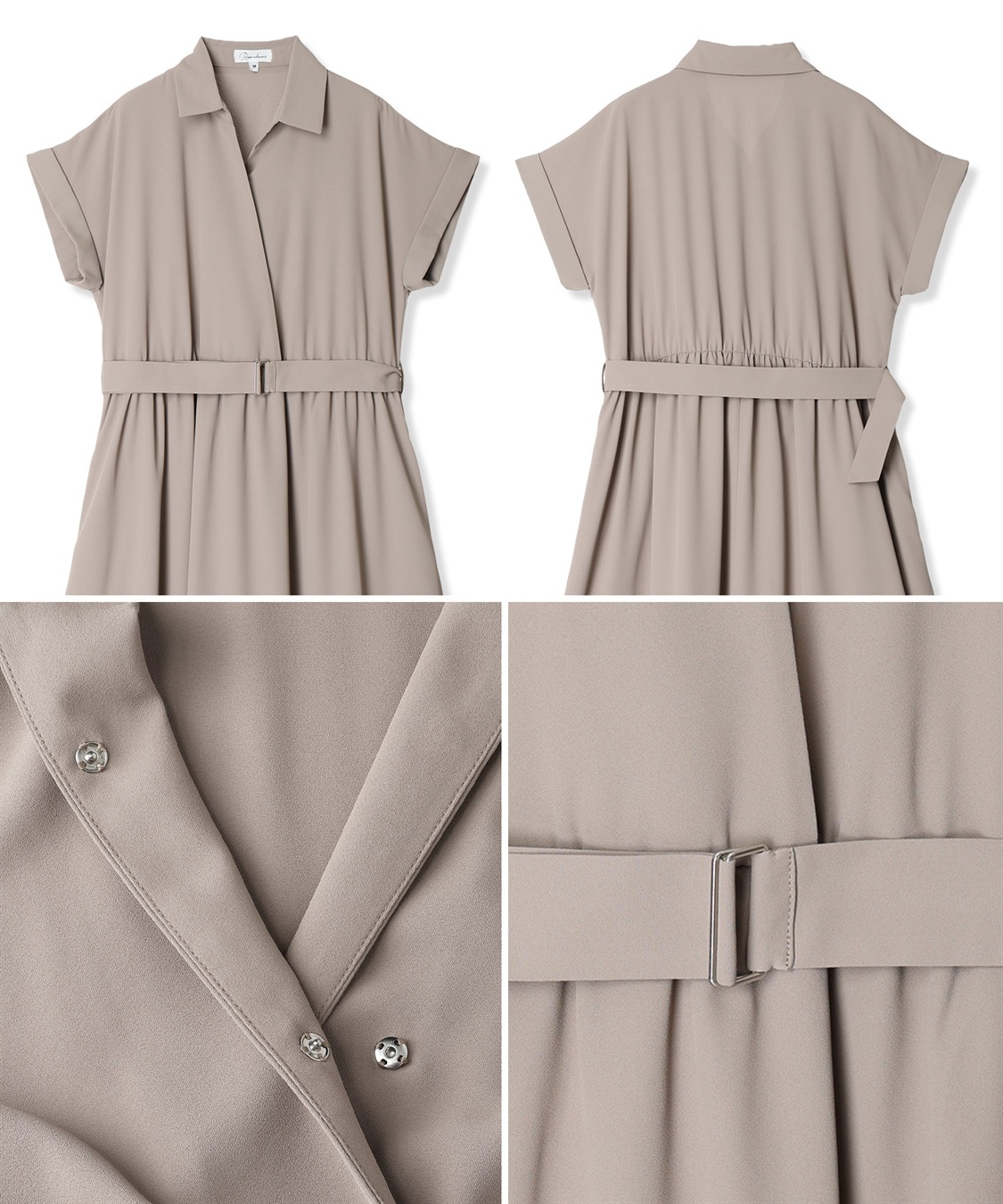 Rosemadame フレンチスリーブ スキッパ―シャツ マタニティワンピース(マタニティ&授乳服）授乳口付き 授乳楽々 妊婦服 産前・産後対応_sub_26