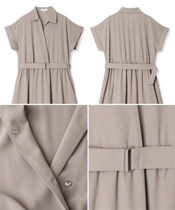 Rosemadame フレンチスリーブ スキッパ―シャツ マタニティワンピース(マタニティ&授乳服）授乳口付き 授乳楽々 妊婦服 産前・産後対応_subthumb_26