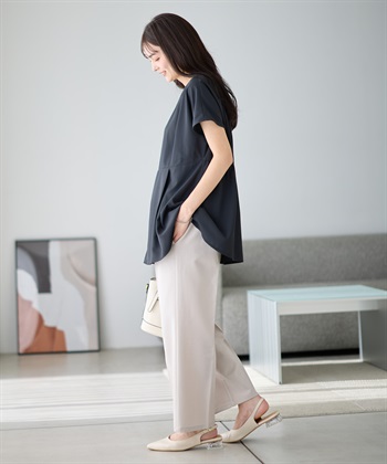 Rosemadame ウエストタック ペプラムブラウス(マタニティ&授乳服）授乳口付き 授乳楽々 妊婦服 産前・産後対応_subthumb_4