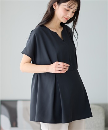 Rosemadame ウエストタック ペプラムブラウス(マタニティ&授乳服）授乳口付き 授乳楽々 妊婦服 産前・産後対応_subthumb_22