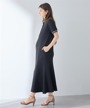 Rosemadame 【UVカット】マーメイド ポロワンピース/マタニティワンピース（マタニティ/授乳服）授乳口付き 授乳楽々 妊婦服 産前・産後対応_subthumb_4