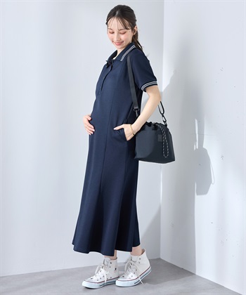 Rosemadame 【UVカット】マーメイド ポロワンピース/マタニティワンピース（マタニティ/授乳服）授乳口付き 授乳楽々 妊婦服 産前・産後対応_subthumb_20