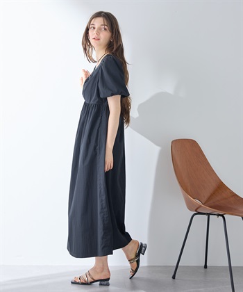 Rosemadame バルーンスリーブ ゆったりフレアワンピース/マタニティワンピース（マタニティ/授乳服）授乳口付き 授乳楽々 妊婦服 産前・産後対応_subthumb_6