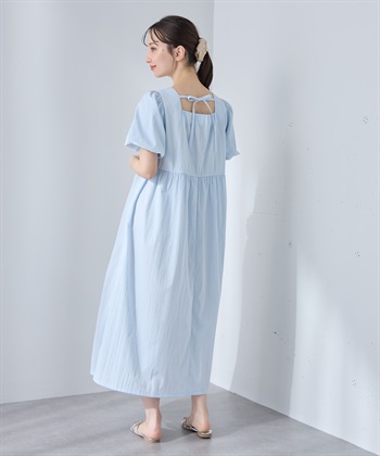 Rosemadame バルーンスリーブ ゆったりフレアワンピース/マタニティワンピース（マタニティ/授乳服）授乳口付き 授乳楽々 妊婦服 産前・産後対応_subthumb_24