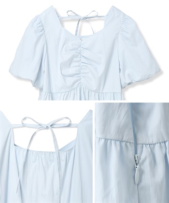 Rosemadame 	【UVカット】バルーン袖 ギャザーワンピース｜マタニティ 授乳対応 サイドファスナー 産前産後対応_subthumb_26