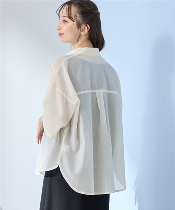 Rosemadame シアーストライプシャツ×ラメリブ ノースリ ワンピース/マタニティワンピース（マタニティ/授乳服）セット 授乳口付き 授乳楽々 妊婦服 産前・産後対応_subthumb_20