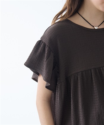 Rosemadame ゆったりフリル袖 カットジャガードブラウス（マタニティ/授乳服）セット 授乳口付き 授乳楽々 妊婦服 産前・産後対応_subthumb_10