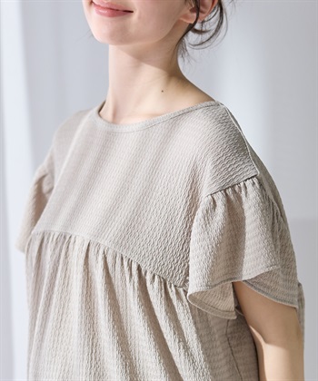 Rosemadame 【UVカット】ゆったりフリル袖 カットジャガード マタニティ授乳ブラウス｜まくって授乳OK 産前産後対応（セットアップ対応）_subthumb_24