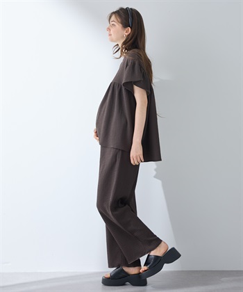 Rosemadame ゆったりカットジャガードパンツ（マタニティ～産後）妊婦服 産前・産後対応_subthumb_9