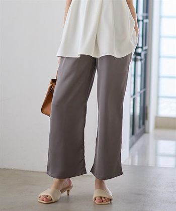 Rosemadame サテンワイド マタニティパンツ（マタニティ/授乳服）妊婦服 産前・産後対応_subthumb_7