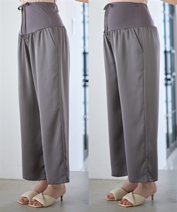 Rosemadame サテンワイド マタニティパンツ（マタニティ～産後）妊婦服 産前・産後対応_subthumb_23