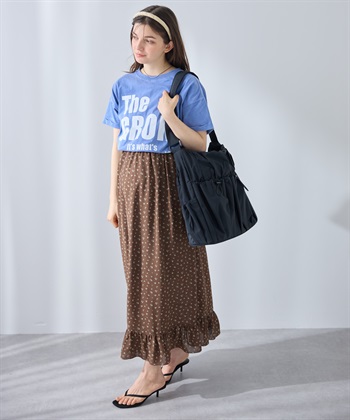 Rosemadame レトロフラワー フリルスカート/マタニティスカート（マタニティ/授乳服) 妊婦服 産前・産後対応_subthumb_8