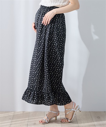 Rosemadame レトロフラワー フリルスカート/マタニティスカート（マタニティ/授乳服) 妊婦服 産前・産後対応_subthumb_21